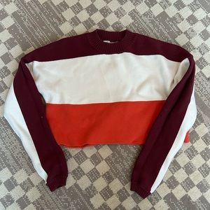 Urban Outfitters Striped Cropped Sweater